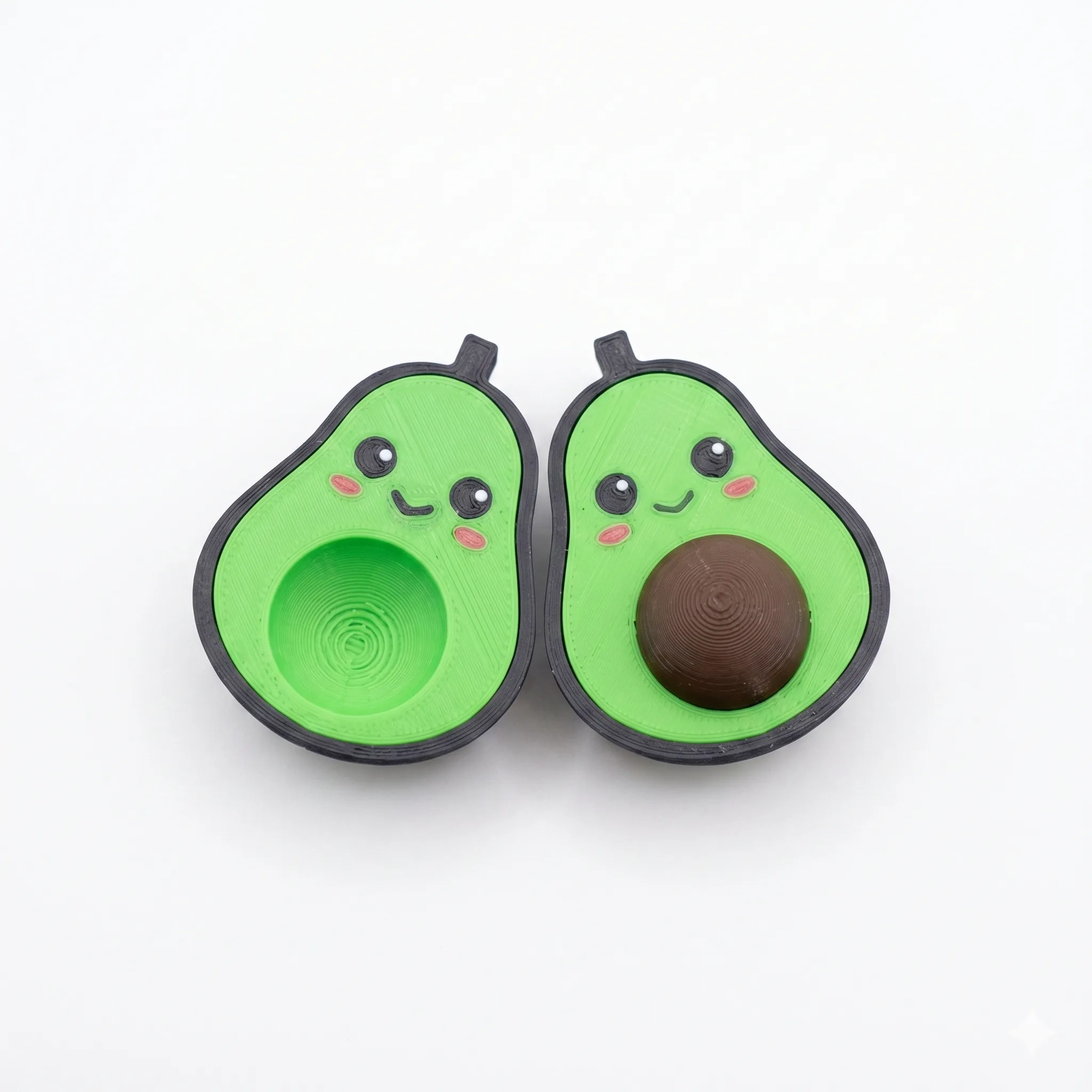 Llavero de Aguacate - 2 Pzas (7cm)