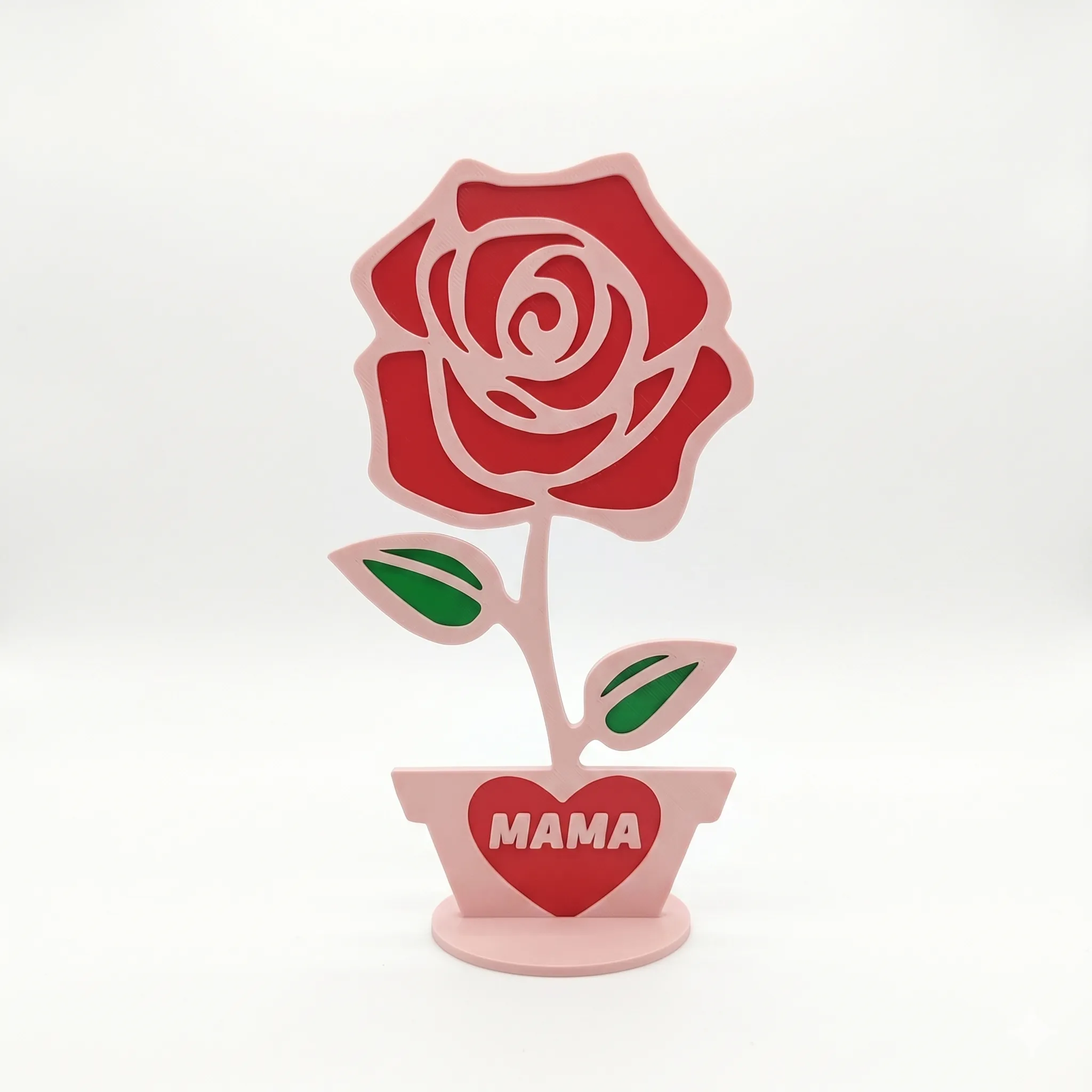 Flor con Mensaje para Mamá - 21 cm