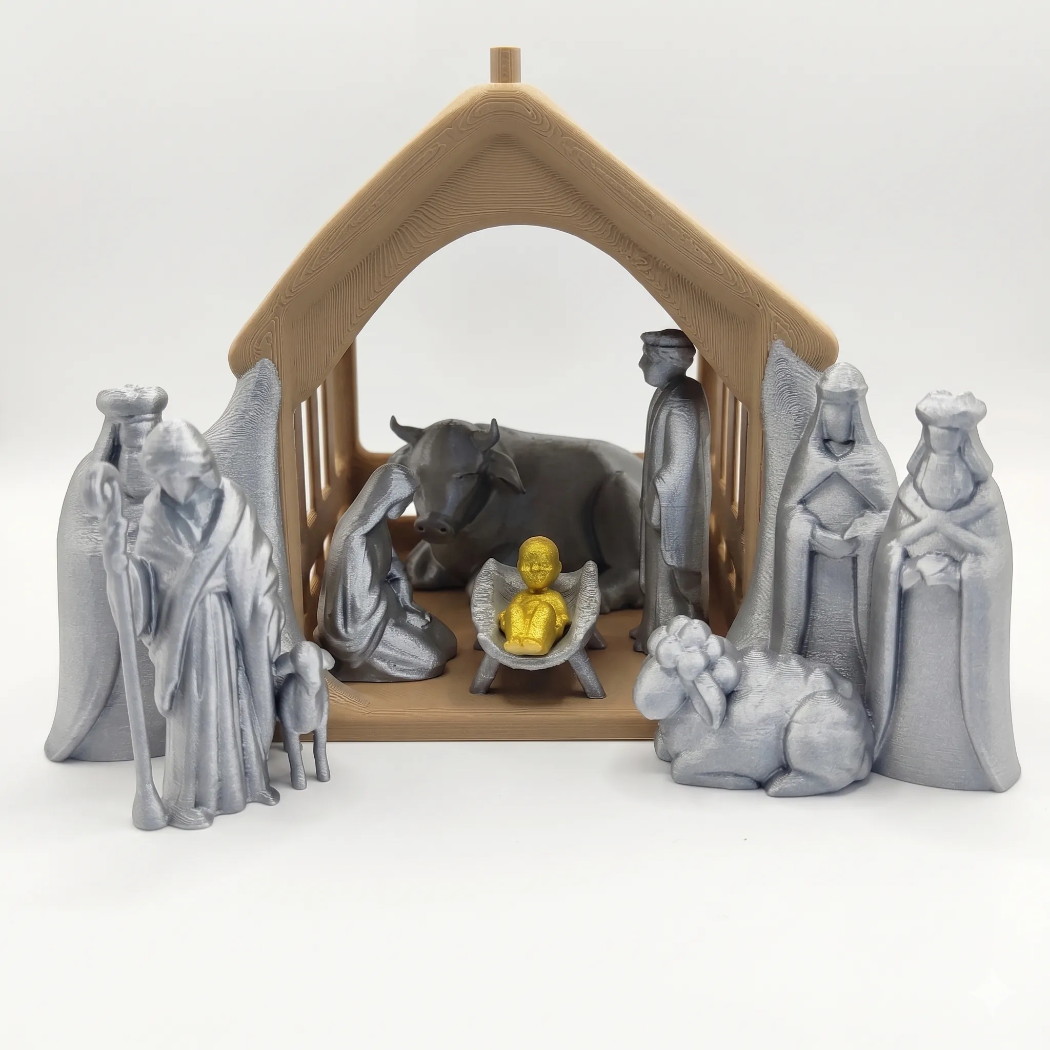 Escena de Navidad - Set 12 Piezas + Pesebre