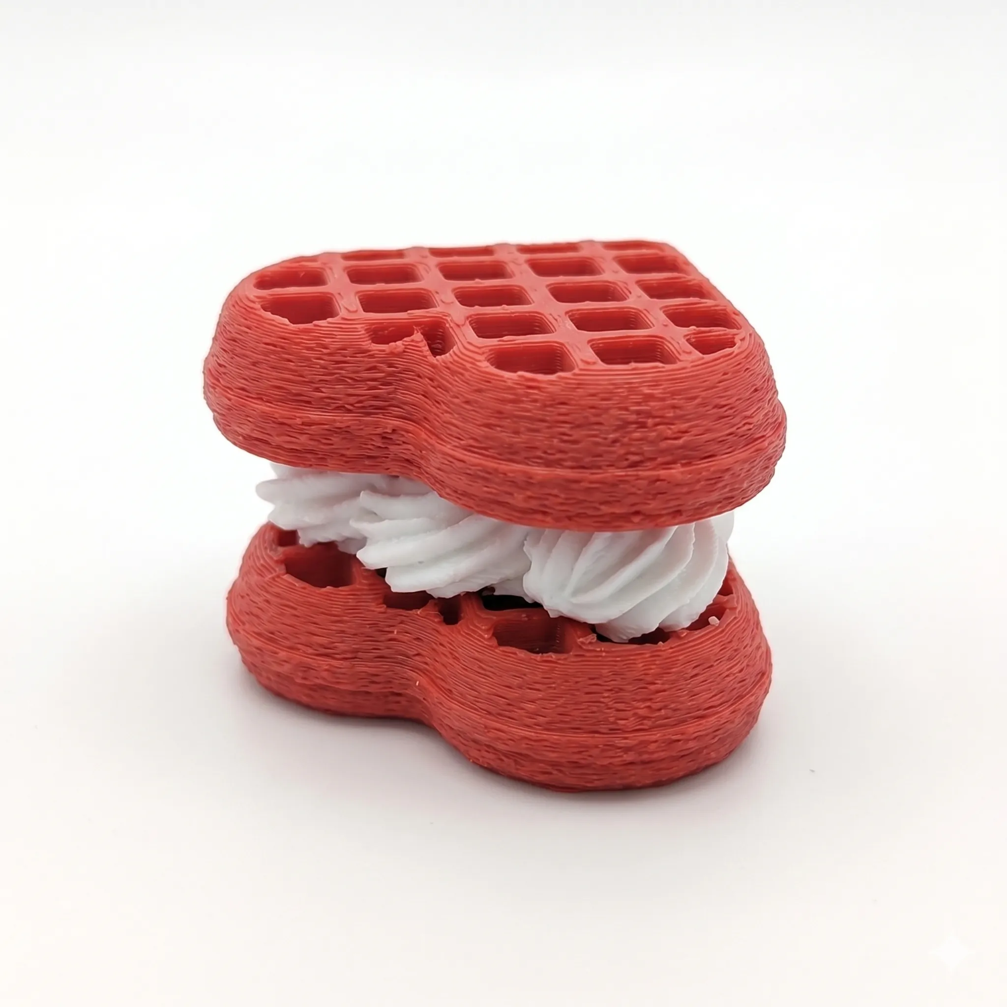 Waffle de corazón (Clicker) - 5 cm