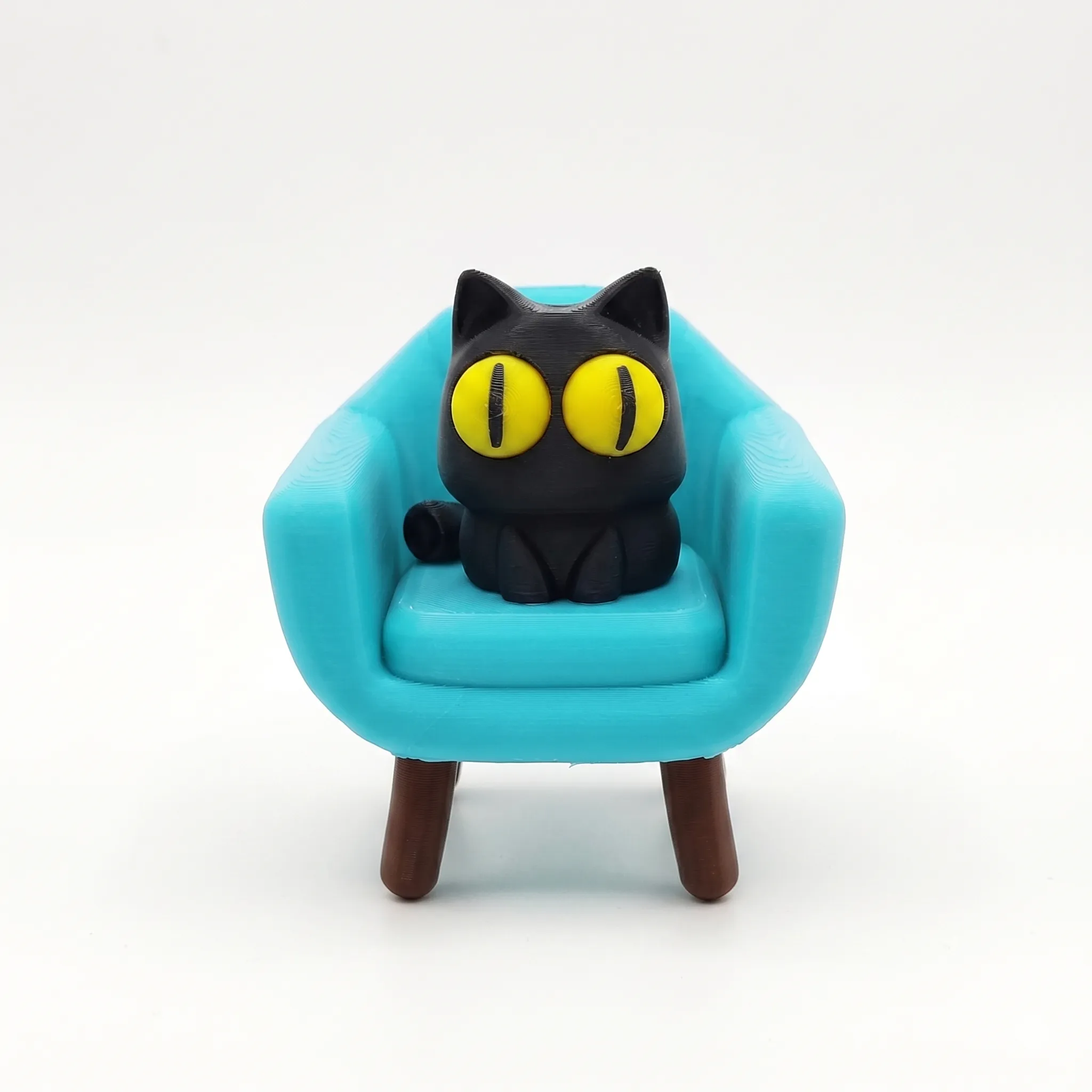 Gato en Sillon - 9 cm