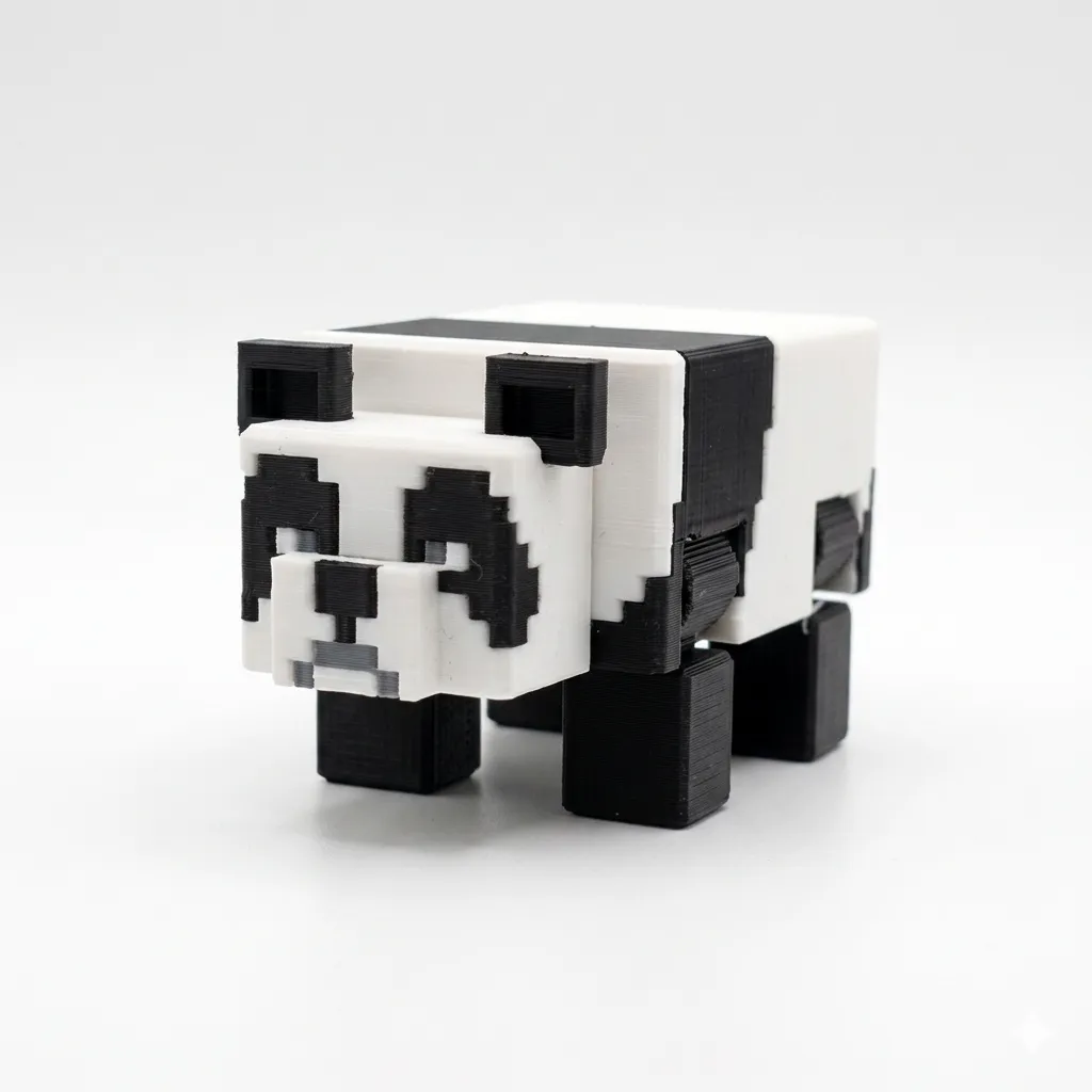 Panda Minecraft - 6 cm