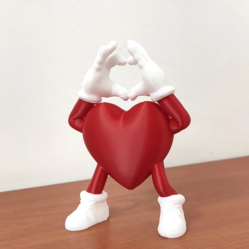 Corazón con corazón (Amiguito) - 10 cm