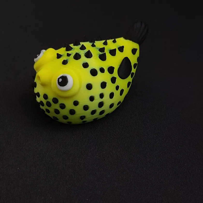Puffer espinoso inflado - 6 cm