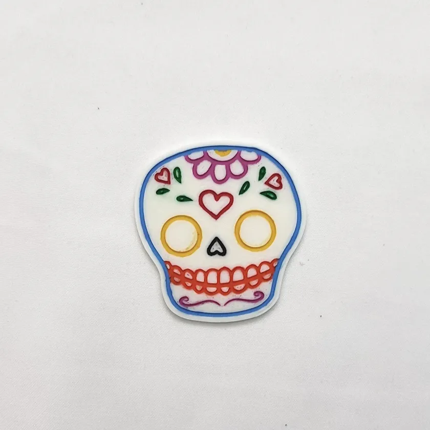 Calaverita plana Colores - 7 cm
