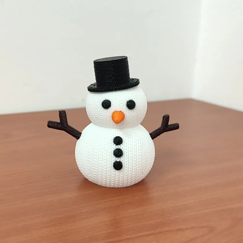 Mono de Nieve estilo Crochet - 11 cm